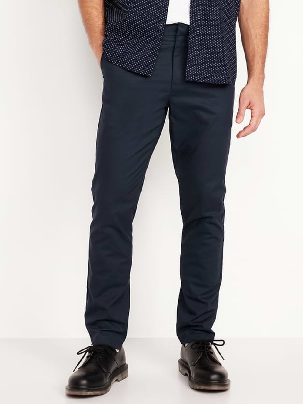 Old Navy Tech Slim Chino Pants Men’s Navy Blue Built-In Flex Performance Casual